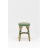 tabouret de terrasse rotin vert et beige pas cher