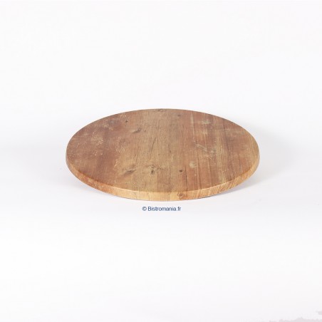 plateau de table stratifié moulé rond werzalit motif planchet