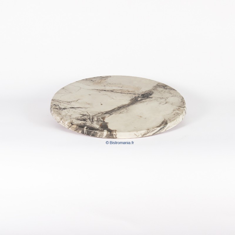 plateau de table stratifié moulé rond werzalit motif almeria