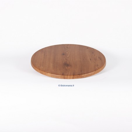 plateau de table stratifié moulé rond werzalit motif colorado