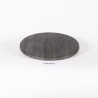 plateau de table stratifié moulé rond werzalit motif palissade gris