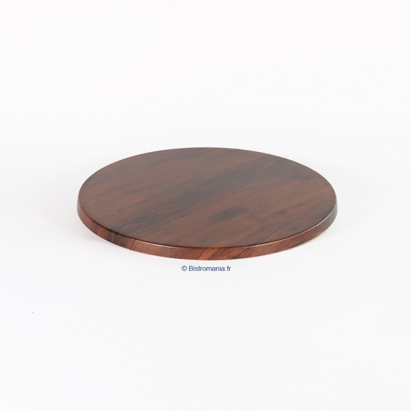 plateau de table stratifié moulé rond werzalit motif antique