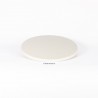 plateau de table stratifié moulé rond werzalit motif blanc