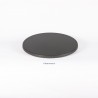 plateau de table stratifié moulé rond werzalit motif anthracite