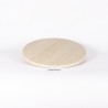 plateau de table stratifié moulé rond werzalit motif travertin