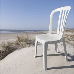 chaise bistrot miami blanche grosfillex france
