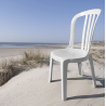chaise bistrot miami blanche grosfillex france