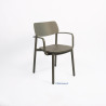 fauteuil de restaurant rimini vert olive aluminium