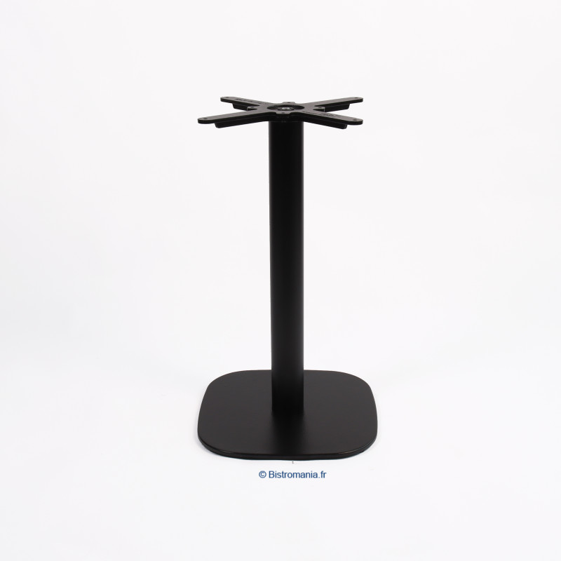 Pied de table ROUNDED - Noir - Base carrée