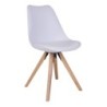 Chaise de repas scandinave BERGEN - Blanche