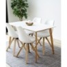 Chaise de repas scandinave BERGEN - Blanche