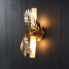 lampe murale design jungle doré