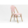 chaise de bistrot parisien rose