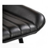 chaise de repas oxford cuir noir