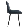 chaise de repas oxford cuir bleu confortable