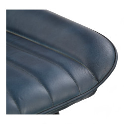 chaise de repas oxford similicuir bleue confortable