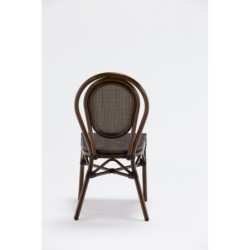 Chaise de terrasse BOULEVARD - Textilène noir