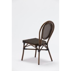 Chaise de terrasse BOULEVARD - Textilène noir