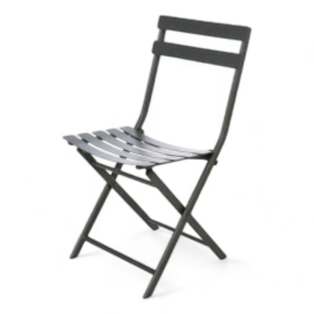 chaise de jardin pliable greensboro graphite hesperides