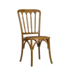 chaise de bistrot en bois napoléon assise tressée