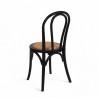 chaise de bistrot thonet 311 en bois noir et assise tressée