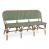 Tabouret bas de terrasse ELYSEE - Rotin - Vert