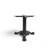 Pied de table basse bistrot Monceau  fonte noir trois braches pattes de lion.