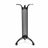 pied de table haut eiffel design industriel fonte aluminium noir - 4 branches - noir - mange-debout