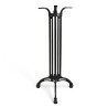 Pied de table haute Eiffel trois branches fonte d'aluminium noir