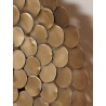 applique murale design pois Si Jolie café hotel restaurant fer couleur bronze