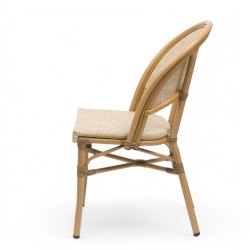 Chaise de terrasse LAFFITTE - Textilène beige