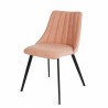 Chaise de bistrot intérieur Milan en tissus rose CHR