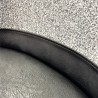 Chaise d'intérieur VERONE - Similicuir Noir et Tissu Gris