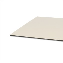 plateau de table compact hum 12mm beige motif marbre pour restaurant chr