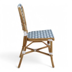 chaise de terrasse parisienne chr piana alu couleur rotin