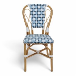 chaise de terrasse parisienne chr piana alu couleur rotin