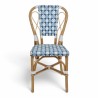 chaise de terrasse parisienne chr piana alu couleur rotin