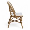 chaise de terrasse Wagram parisienne rotin tressage blanc design paris