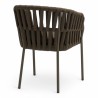 Fauteuil de terrasse BANDOL de couleur marron particulier professionnel assise agréable tissu oléfine