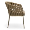 Fauteuil de terrasse BANDOL de couleur beige particulier professionnel assise agréable tissu oléfine