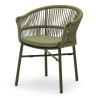 Fauteuil de terrasse CASSIS de couleur vert particulier professionnel assise agréable tissu oléfine