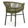 Fauteuil de terrasse CASSIS de couleur vert particulier professionnel assise agréable tissu oléfine