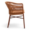 Fauteuil de terrasse CASSIS de couleur terracotta orange brique particulier professionnel assise agréable tissu oléfine