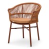 Fauteuil de terrasse CASSIS de couleur terracotta orange brique particulier professionnel assise agréable tissu oléfine