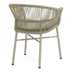 Fauteuil de terrasse CASSIS de couleur beige brique particulier professionnel assise agréable tissu oléfine