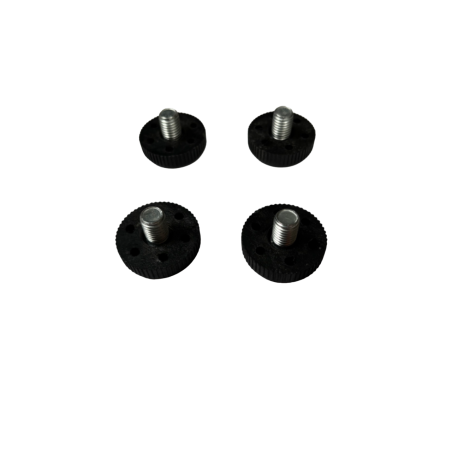 lot de 4 vérins pieds de table réglable plastique noir D 3,5 cm M10 lot de 4 vérins pieds de table réglable plastique noir D 3,5 cm M10