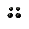 lot de 4 vérins pieds de table réglable plastique noir D 3,5 cm M10