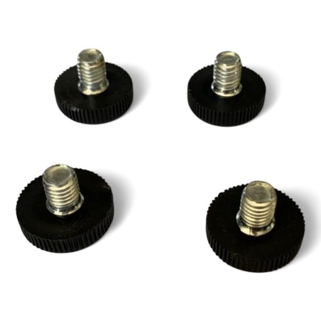 lot de 4 vérins pieds de table réglable plastique noir D 2,2 cm M8 lot de 4 vérins pieds de table réglable plastique noir D 2,2 cm M8