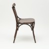 chaise de bistrot parisien en bois foncé esprit thonet chaise chr