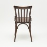 chaise de bistrot parisien en bois foncé esprit thonet chaise chr
